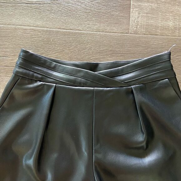 7 For All Mankind Faux Leather Shorts - Picture 2 of 5